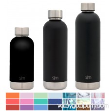 Simple Modern 17oz Bolt Water Bottle - Stainless Steel Hydro Swell Flask - Double Wall Vacuum Insulated Reusable Green Small Kids Metal Coffee Tumbler Leak Proof Thermos - Reflection 569665905